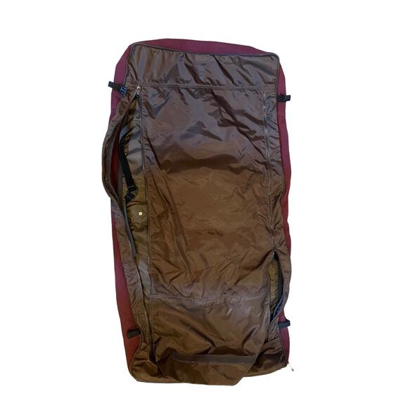 Duluth Pack Sportsman's Garment Bag In Waxed Canvas Burgundy EUC - Picture 3 of 12